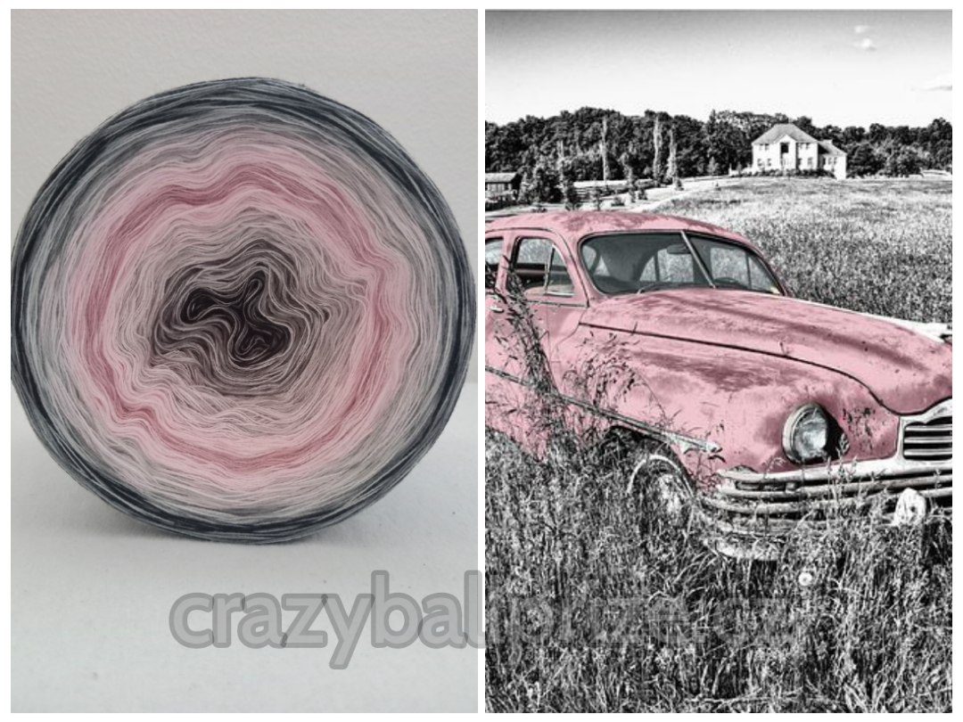 Crazyball - růžové auto